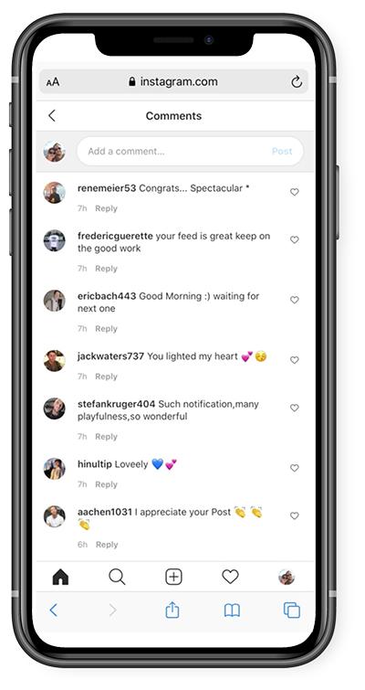Instagram Reels Kommentare