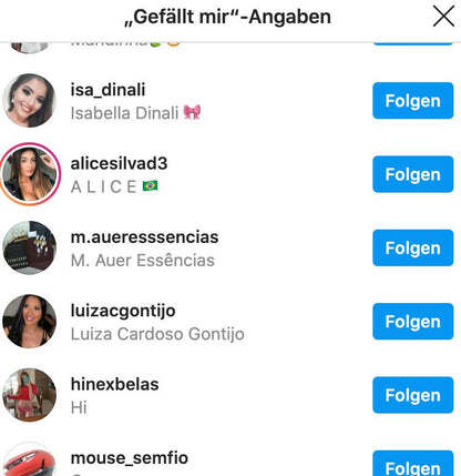 Instagram Likes Brasilien